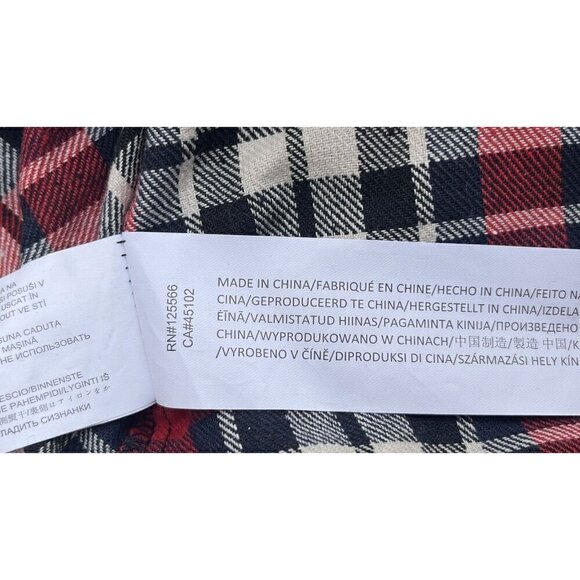 Evil Twin Women's Red Plaids Cotton Big Wednesday Playsuit Romper Size L $89 - Picture 15 of 16